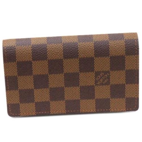 Pre-owned Canvas wallets Louis Vuitton Vintage , Brown , Dames