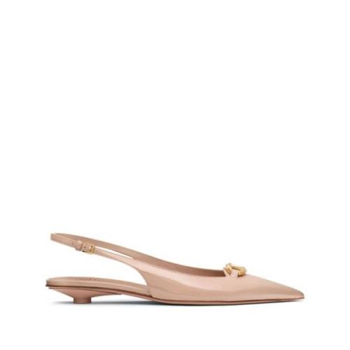 Beige Ballerina Flats voor Vrouwen Valentino Garavani , Beige , Dames