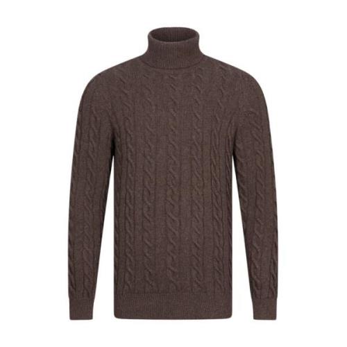 Moderne Roll Neck Pullover Cavallaro , Brown , Heren