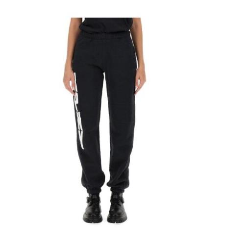 Katoenen Joggingbroek Regular Fit Heron Preston , Black , Dames