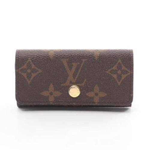 Pre-owned Canvas key-holders Louis Vuitton Vintage , Brown , Dames