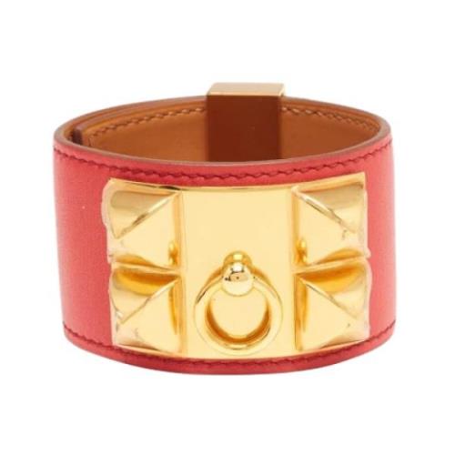 Pre-owned Fabric bracelets Hermès Vintage , Yellow , Dames