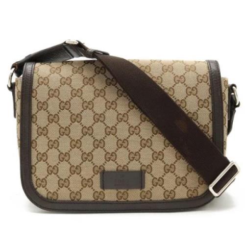 Pre-owned Canvas crossbody-bags Gucci Vintage , Beige , Dames