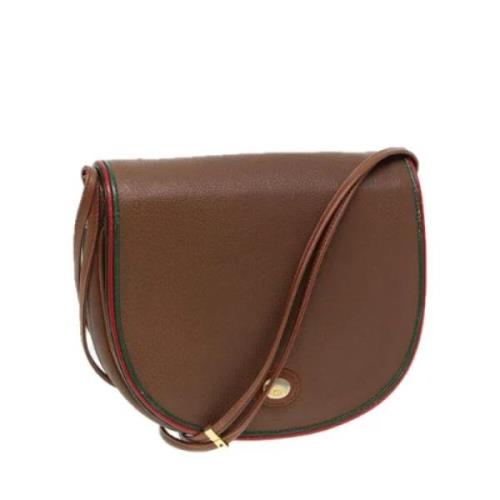 Pre-owned Leather gucci-bags Gucci Vintage , Brown , Dames