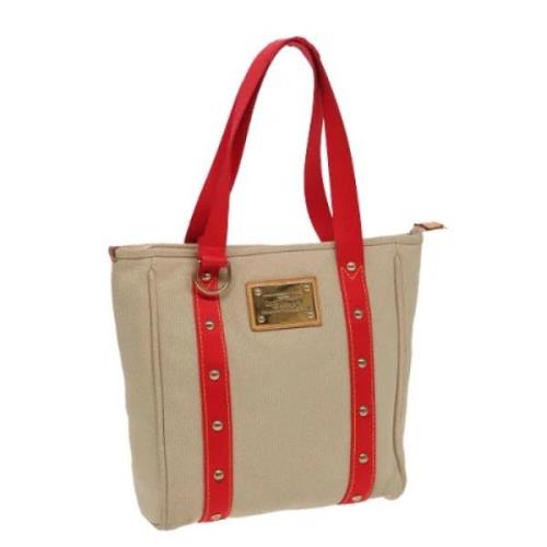 Pre-owned Canvas louis-vuitton-bags Louis Vuitton Vintage , Beige , Da...