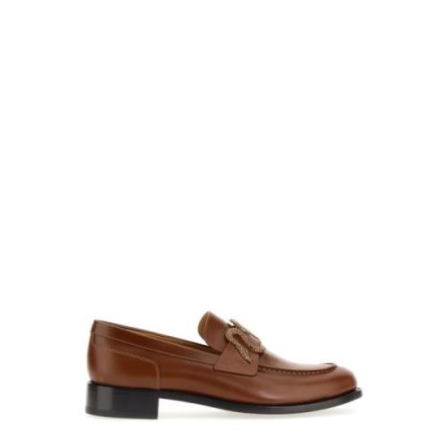 Italiaanse leren loafers voor vrouwen René Caovilla , Brown , Dames