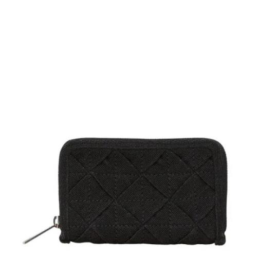 Pre-owned Canvas wallets Bottega Veneta Vintage , Black , Dames