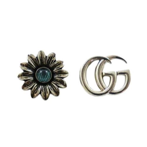 Pre-owned Fabric earrings Gucci Vintage , Green , Dames