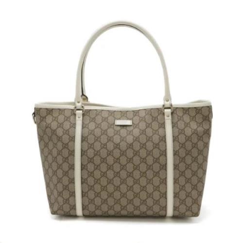 Pre-owned Plastic totes Gucci Vintage , Beige , Dames