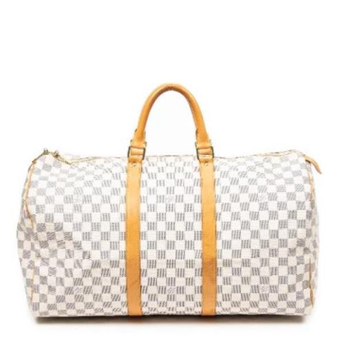 Pre-owned Coated canvas handbags Louis Vuitton Vintage , White , Dames