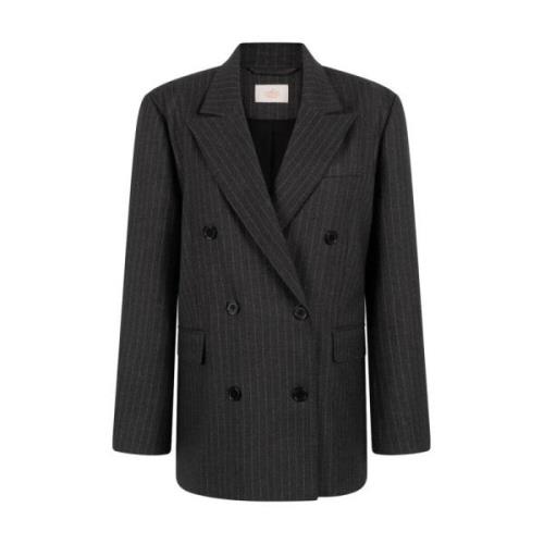 Pinstripe Blazer Heidy Collectie Aaiko , Black , Dames