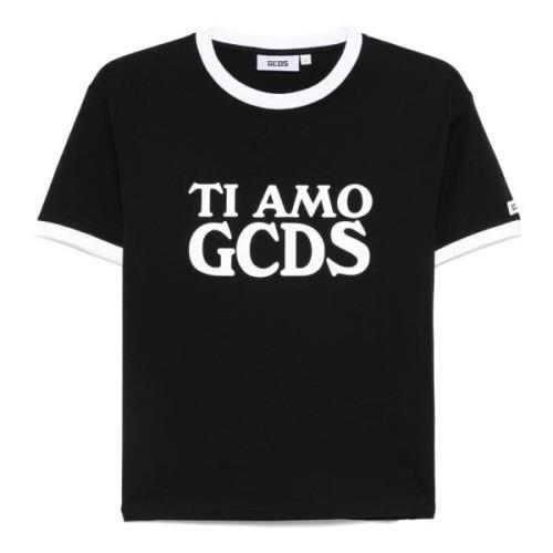 Zwarte Ti Amo T-shirt voor vrouwen Gcds , Black , Dames