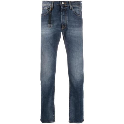 Slim-fit Blauwe Jeans Incotex , Blue , Heren