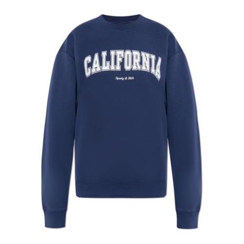 Sweatshirt uit de Wall Street collectie Sporty & Rich , Blue , Unisex