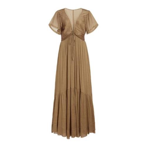 Elegante Agathe Jurk voor Vrouwen Isabel Marant , Brown , Dames