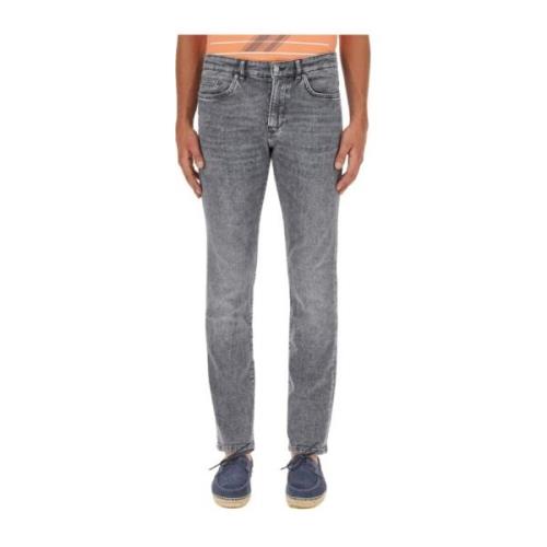 Slim-Fit Denim Jeans Boss , Gray , Heren