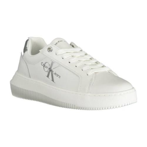 Stijlvolle Witte Sneakers voor Vrouwen Calvin Klein , White , Dames