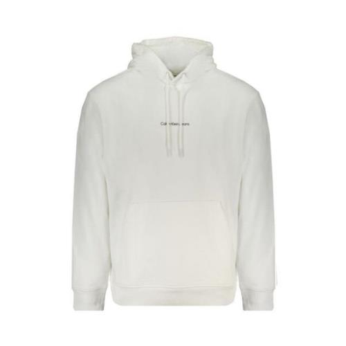 Stijlvolle hoodie met logoprint Calvin Klein , White , Heren