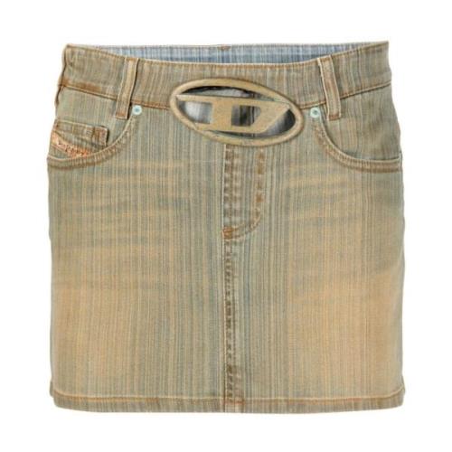 Denim Minirok - De-Ron-Fsd Diesel , Blue , Dames