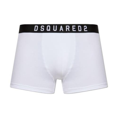 Boxers met logo Dsquared2 , White , Heren