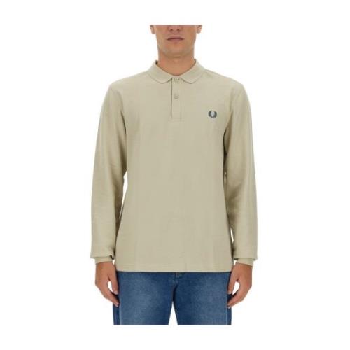 Polo met geborduurd logo Fred Perry , Beige , Heren