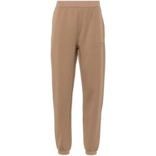 Beige Katoenmix Jersey Sweatpants Max Mara , Beige , Dames