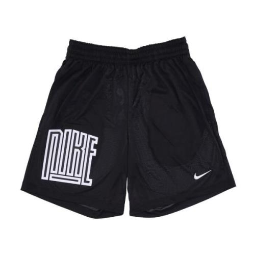 Basketbalshorts Asym Str5 Zwart/Wit Nike , Black , Heren