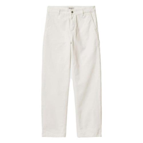 Pierce Pant Straight Lange broek Carhartt Wip , White , Dames