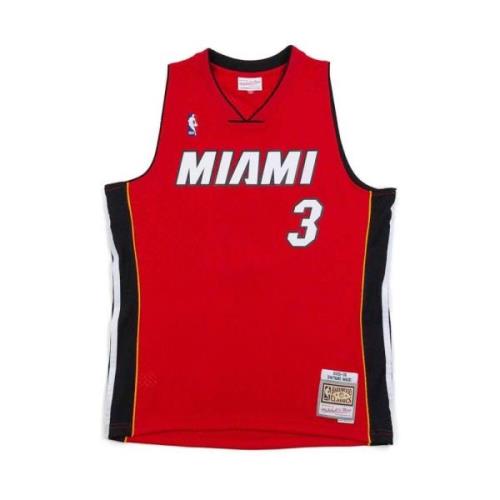 Dwyane Wade Miami Heat Shirt Mitchell & Ness , Red , Heren