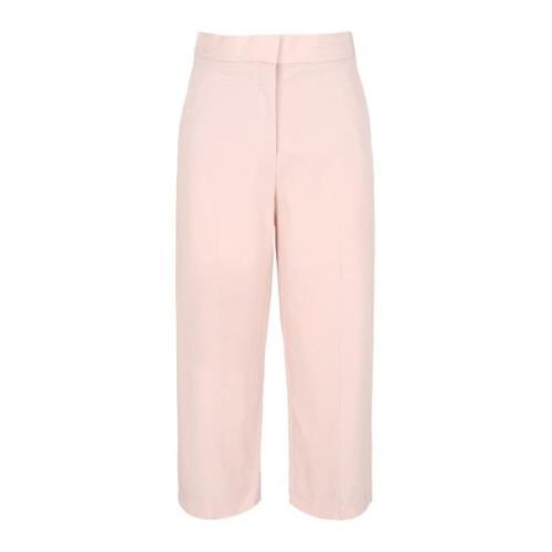 Modieuze Wijde Wollen Broek Stella McCartney , Pink , Dames