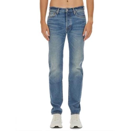 Slim-Fit Denim Jeans Tom Ford , Blue , Heren