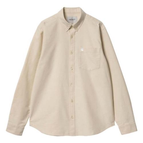 L/S C-Logo Shirt Carhartt Wip , Beige , Heren