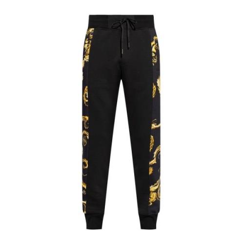 Zwarte Sweatpants voor Mannen Versace Jeans Couture , Black , Heren