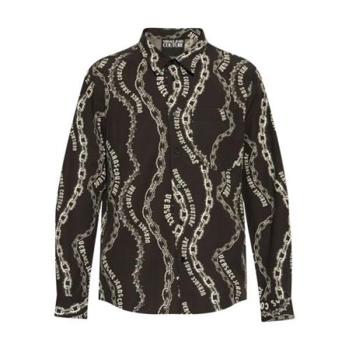 Zwarte Shirt voor Mannen Versace Jeans Couture , Black , Heren