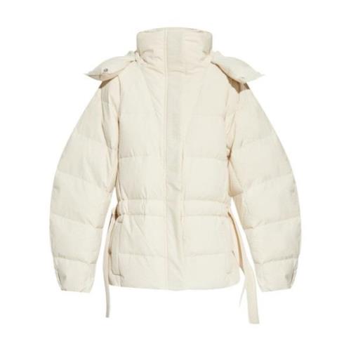 Witte Winterjas Ganni , White , Dames