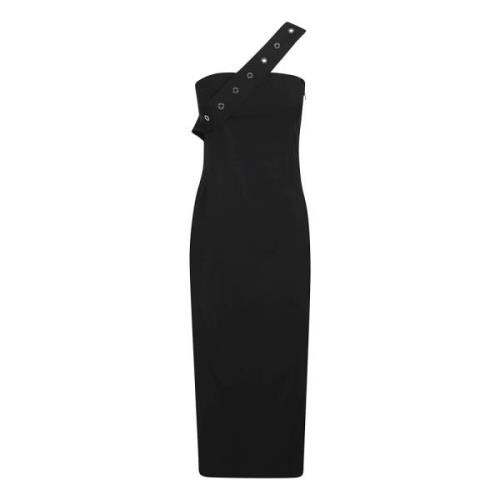 Elegante Zwarte Jurk voor Vrouwen Patrizia Pepe , Black , Dames