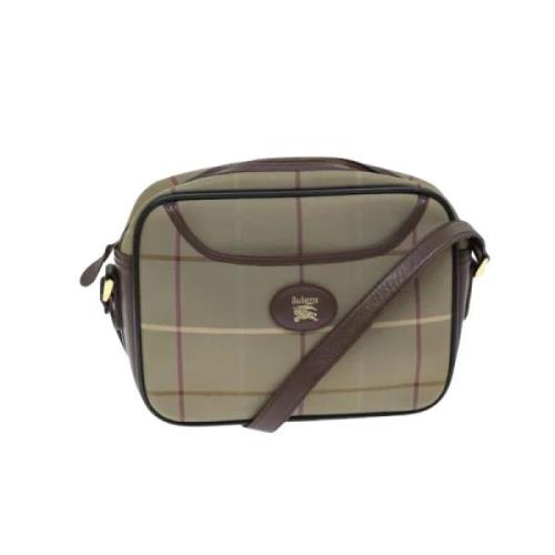 Pre-owned Cotton shoulder-bags Burberry Vintage , Beige , Dames