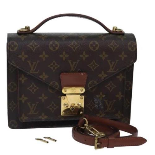 Pre-owned Canvas louis-vuitton-bags Louis Vuitton Vintage , Brown , Da...