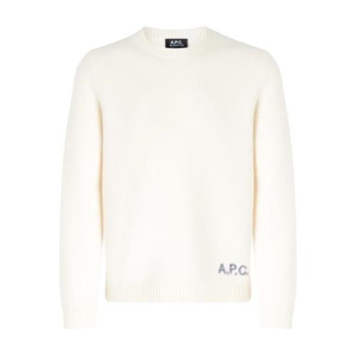 Edward Pullover Sweater A.p.c. , Beige , Heren