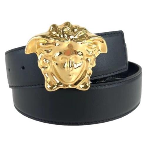 Pre-owned Leather belts Versace Pre-owned , Black , Heren