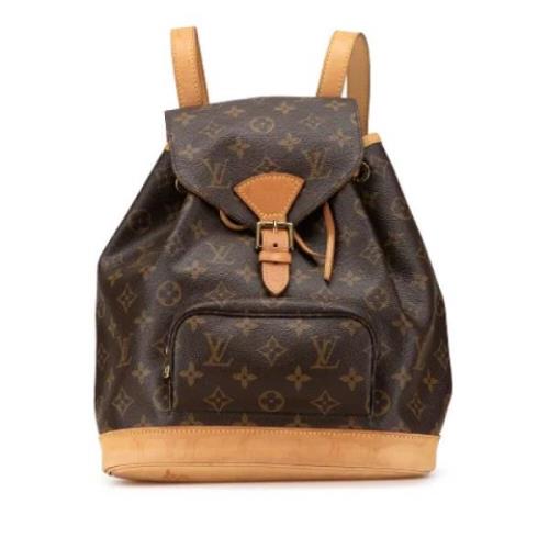 Pre-owned Canvas backpacks Louis Vuitton Vintage , Brown , Dames