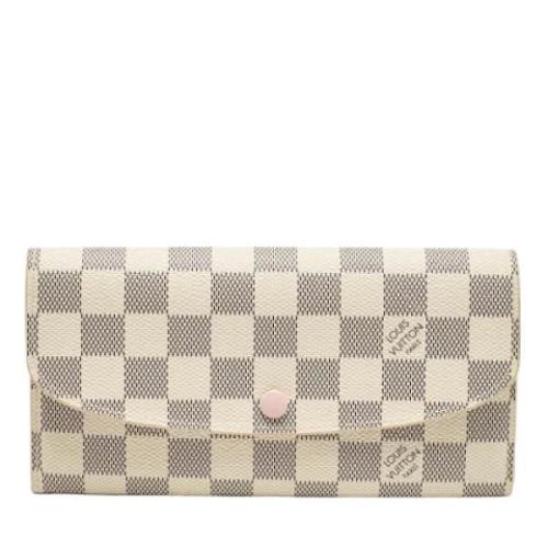 Pre-owned Coated canvas wallets Louis Vuitton Vintage , White , Dames