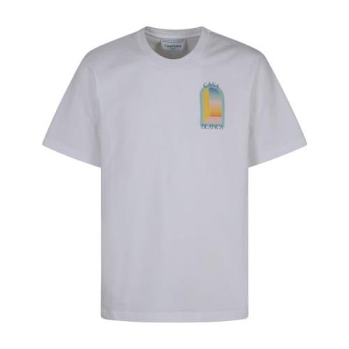 Kleurrijk Bedrukt T-shirt Casablanca , Gray , Heren