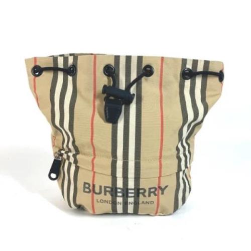 Pre-owned Nylon handbags Burberry Vintage , Beige , Dames