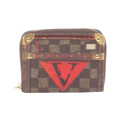 Pre-owned Canvas wallets Louis Vuitton Vintage , Brown , Dames