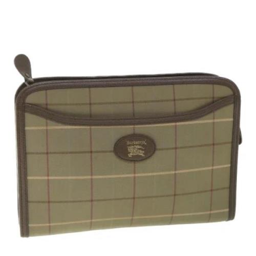 Pre-owned Canvas clutches Burberry Vintage , Brown , Dames