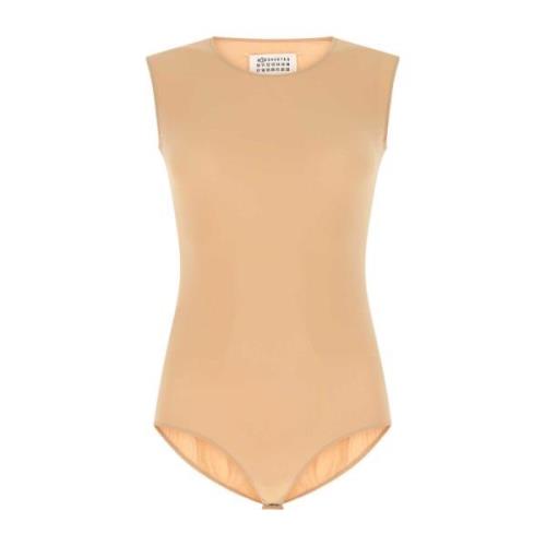 Stretch Nylon Body in Skin Pink Maison Margiela , Pink , Dames