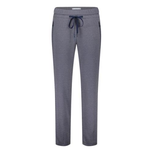 Modieuze Slip-On Broek met Ritszakken Betty & Co , Blue , Dames