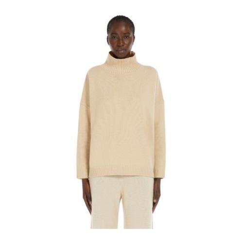 Zachte wollen trui met hoge hals Max Mara Weekend , Beige , Dames