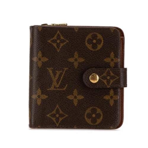 Pre-owned Canvas wallets Louis Vuitton Vintage , Brown , Dames